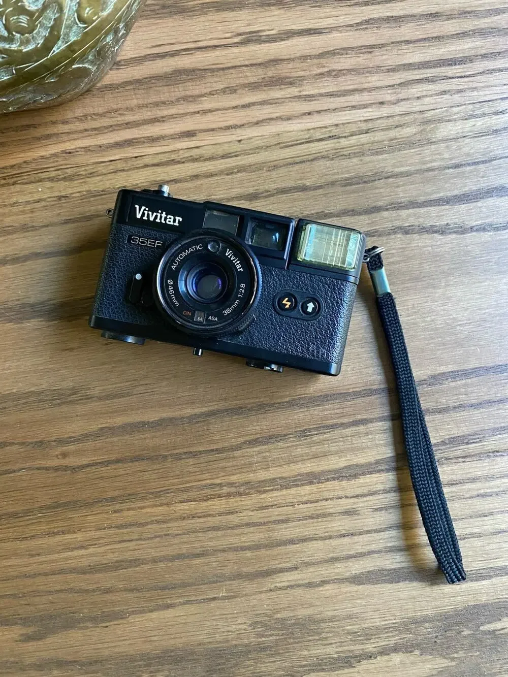 Vintage 1970s Film Camera Vivitar 35EF 35 EF + 2.8/38 mm Prime Lens Untested